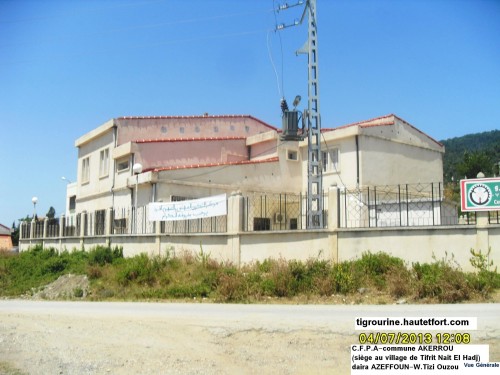 tigrourine,wilaya tizi ouzou,azeffoun,chef de daira d'azeffoun,commune d'akerrou,cfpa de tifrit nait el hadj,2013